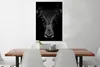 MuchoWow® Gerahmtes Poster Taurus - Tiere - Schwarz - Weiß Produktbild-Vorschau 2