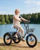 20" Fat Tire E-Bike Dreirad Klappbar, Elektro Lastenfahrrad Produktbild-Vorschau 6