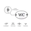 Emaille Türschild WC oval 7x10 cm Schild Emailschild Produktbild-Vorschau 4