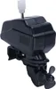 A black toy boat motor with a white winding key on a white background. Náhled obrázku produktu