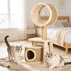 Kratzbaum für Katzen, 95 cm Katzenbaum mit Handgewebter Produktbild-Vorschau 1