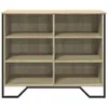 vidaXL Kredens dąb sonoma 91x35,5x74,5 cm Materiał Podgląd zdjęcia produktu 4