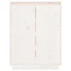 The Living Store Schuhschrank Weiß 60x35x80 cm Massivholz Produktbild-Vorschau 5