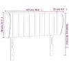 The Living Store Kopfteil mit Ohren Schwarz 103x23x78/88 cm Produktbild-Vorschau 9