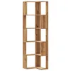 Eck-Bücherregal 5 Böden Artisan-Eiche 50x50x179cm Produktbild-Vorschau 1