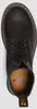 A top-down view of a black Dr. Martens boot. Voir les images du produit
