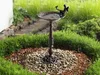 BELIANI Vogeltränke Braun Metall 53 cm Hoch Blumenform Produktbild-Vorschau 2