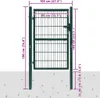 2D Portail de clôture (portail individuel) vert 106 x 190 Voir les images du produit 6