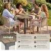 tectake® Aluminium Gartentisch Inca für 4-6 Personen, Produktbild-Vorschau 2