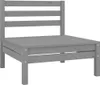 vidaXL 3 tlg. Garten Lounge Set Massivholz Kiefer Grau - Produktbild-Vorschau 6