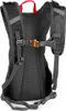 The back view of a black backpack with gray straps and an orange buckle. Anteprima dell’immagine prodotto