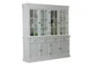 Amaretta Armoire vitrine 4 portes, vieux blanc, vintage Voir les images du produit 8