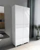 słupek łazienkowy 80cm (2x40) wiszący stojący biały mat + Podgląd zdjęcia produktu 3