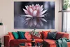 MuchoWow® Poster Rosa Blume im Wasser 180x120 cm - Produktbild-Vorschau 2
