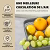 Étagère à fruits eluno, corbeille à pain carrée à 3 étages, Voir les images du produit 6