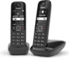 Téléphone fixe sans fil Gigaset AS690 Duo Noir Voir les images du produit 1