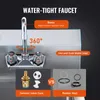 VEVOR Lavamani commerciale con rubinetto, lavabo in acciaio Anteprima dell’immagine prodotto 3