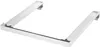 A white U-shaped appliance stand or connecting piece, likely for a washing machine and dryer. Voir les images du produit
