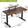 Hilodesk 140cm Altezza regolabile scrivanie elettriche Sit Anteprima dell’immagine prodotto 2