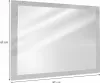 Vicco Koupelnové zrcadlo Kiko, 45 x 60 cm, Beton/Bílá Náhled obrázku produktu 3