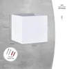 Wandleuchte Innen Wandlampe Flur Würfel Lampe Indirektes Produktbild-Vorschau 3
