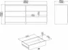 Commode double NAIA Commode Buffet Sideboard Blanc brillant Voir les images du produit 3