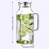 2 Liter Glas Karaffe Glaskrug mit Deckel, Wasserkaraffe, Produktbild-Vorschau 19