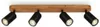 Deckenlampe Vintage schwenkbar, Holzbasis, GU10 Fassung, Produktbild-Vorschau 1