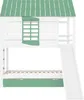 Lit superposé « maison » 90 x 200 cm avec toboggan et lit Voir les images du produit 9