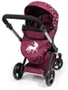Carrozzina Xeo combi bordeaux stars Anteprima dell’immagine prodotto 5