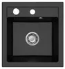 [Granitspüle 49x52 in verschiedenen Farben+ Armatur Steel] Produktbild-Vorschau 2