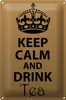 Blechschild Spruch 20x30cm Keep Calm and drink tea Produktbild-Vorschau 1