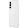 A white phone case with a kickstand is shown against a white background. Voir les images du produit