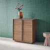 sweeek - Anrichte Holzlook 2 Türen 80 cm - Nussbaumfarben Produktbild-Vorschau 5