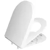 WC Sitz D Form 46 x 36 cm, Toilettendeckel Weiß mit Produktbild-Vorschau 2