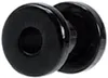 Ohr Flesh Tunnel Piercing Acryl Screw on Black 5mm Produktbild-Vorschau 2