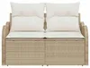 vidaXL Gartensofa mit Kissen Beige 121 x 62 x 69cm Produktbild-Vorschau 4