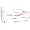 2-Sitzer-Sofa Dunkelgrau 140 cm Stoff Produktbild-Vorschau 8