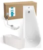 Calmwaters® Raumsparende Eckbadewanne 160x70 cm, Set mit Produktbild-Vorschau 1