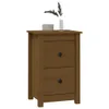 vidaXL Nachttisch Honigbraun 40x35x61,5 cm Massivholz Produktbild-Vorschau 6