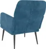 vidaXL Sessel Blau 62x79x79 cm Samt Produktbild-Vorschau 4
