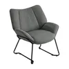 Leinen Loungsessel Relaxsessel Lesesessel Ohrensessel Produktbild-Vorschau 1