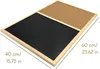 Creative Deco Schwarz Kork-Pinnwand Korkwand Tafel-Kreide Produktbild-Vorschau 2