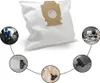 A collage of images showing a vacuum cleaner bag and its various uses. Produktbild-Vorschau
