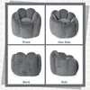 Fotel-worek HOMMPA, aksamitny, szary, ergonomiczny z Podgląd zdjęcia produktu 7