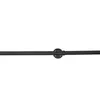 A black metal pipe railing mounted horizontally against a white background. Náhled obrázku produktu