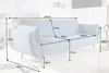 riess-ambiente Design Schlafsofa DIVANI 220cm hellblau Produktbild-Vorschau 7