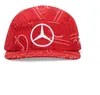 2020, Rot, Volwassenen, Mercedes Lewis Hamilton baseballpet Productafbeelding-voorbeeld 2