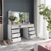 Toaletní stolek Vicco Sherry Bílá/bílý vysoký lesk 128.2 cm Náhled obrázku produktu 5
