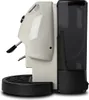 A side view of a white and black coffee machine on a white background. Náhled obrázku produktu